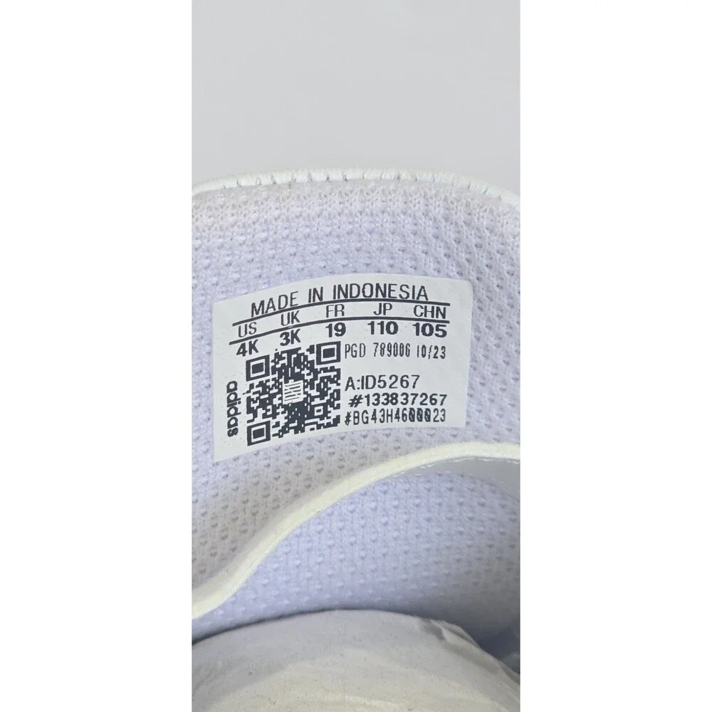 Adidas Grand Court 2.0 Girls Infant Shoes Size 4K White Turquoise Purple - Picture 7 of 11